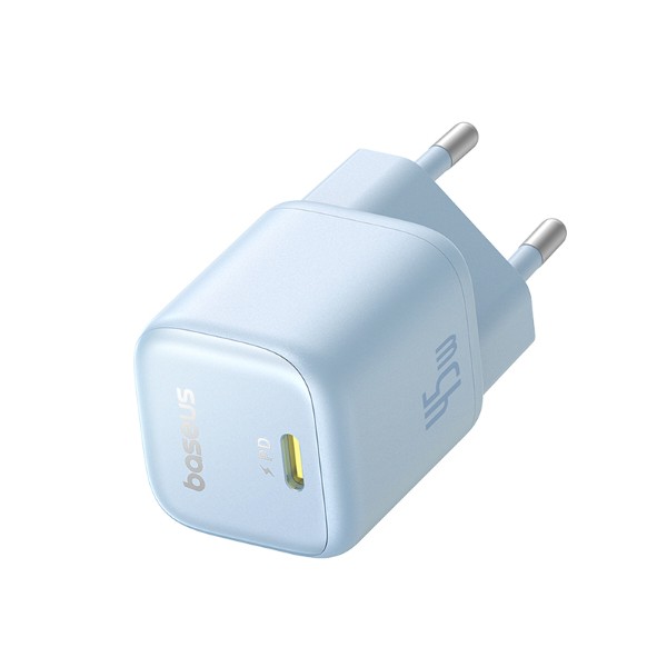 Фото - Сетевое зарядное устройство Baseus PicoGo GaN Fast Charger 1C 45W EU Galaxy Blue (P10176800313-00)