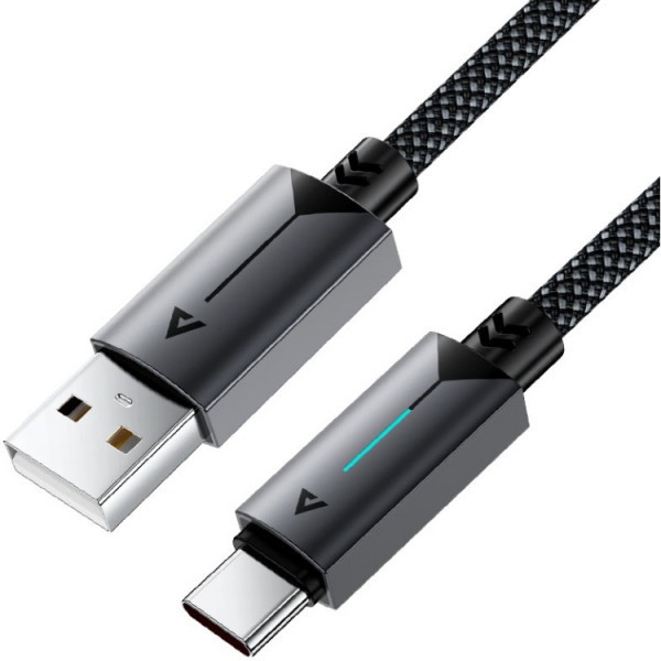 Фото - Кабель AceFast USB 2.0 AM-Type-C M, 1.2 м, 60W C19-04 Black (6974316284482)