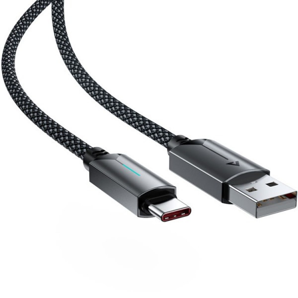 Фото - Кабель AceFast USB 2.0 AM-Type-C M, 1.2 м, 60W C19-04 Black (6974316284482)