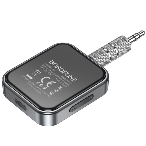 Фото - Бездротовий адаптер автомобільний BOROFONE BC55 Suave car AUX BT receiver Black (6941991112225)