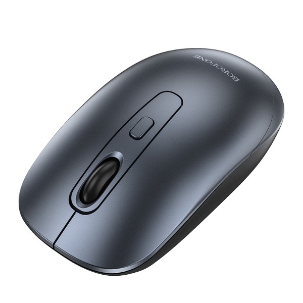 Фото - Мышь беспроводная BOROFONE BG13 Winner 2.4G business wireless mouse Black Metal Gray (6941991109997)