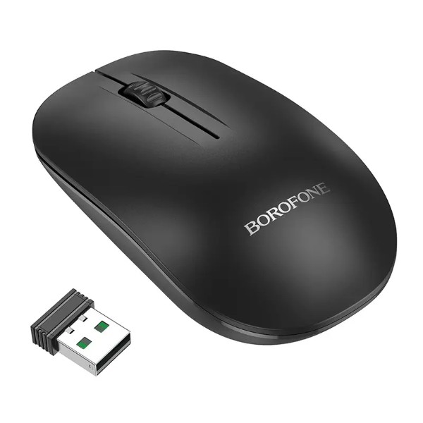 Фото - Мышь беспроводная BOROFONE BG14 Planet 2.4G business wireless mouse Black (6941991113376)