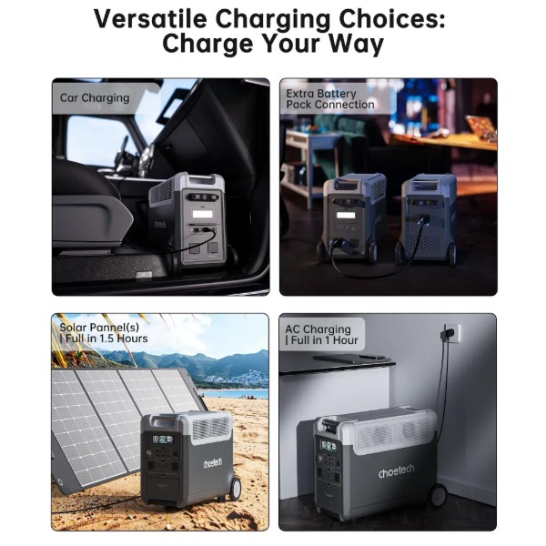 Фото - Зарядная станция универсальная Choetech BS066 (3600W, 3840Wh, Wi-Fi)