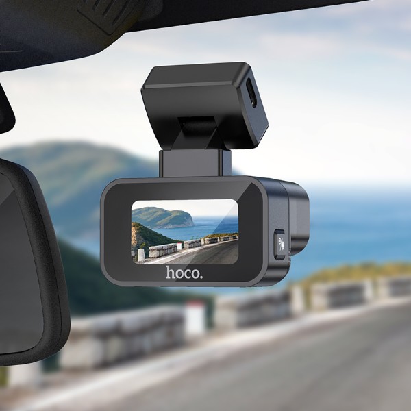 Фото - Відеореєстратор HOCO DV10 mini screen dashcam Black (6942007638630)