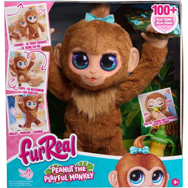 Фото - Интерактивная игрушка Furreal ИГРИВАЯ ОБЕЗЬЯНКА АРАХИС (28113)