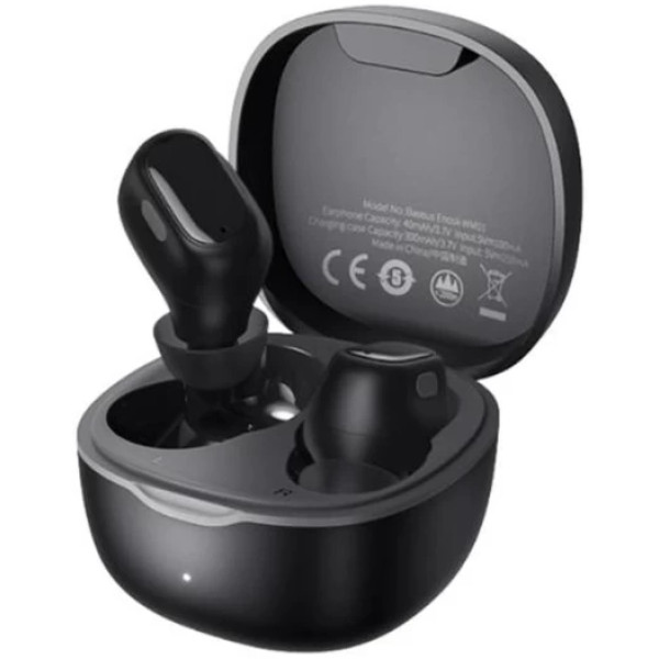 Фото - Навушники вкладиші бездротові TWS Baseus Bowie WM01 True Wireless Earphones Black (NGTW370001)