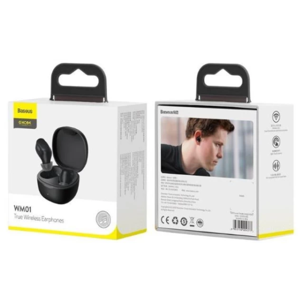 Фото - Навушники вкладиші бездротові TWS Baseus Bowie WM01 True Wireless Earphones Black (NGTW370001)