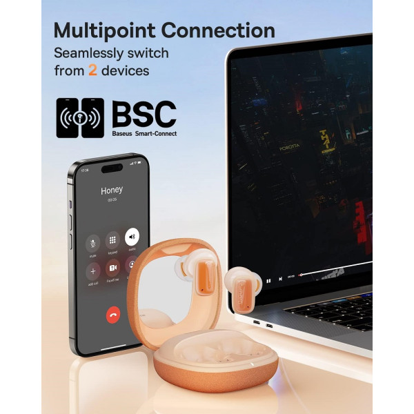 Фото - Навушники вкладиші бездротові TWS Baseus AirNora 2 True Wireless Earphones Gradient Orange (NGTW320207)