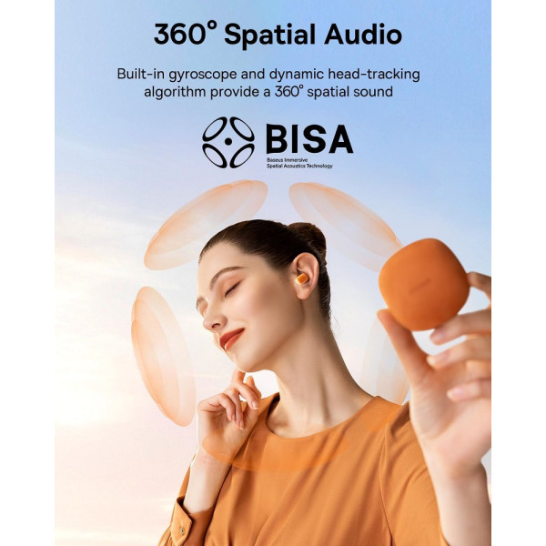 Фото - Навушники вкладиші бездротові TWS Baseus AirNora 2 True Wireless Earphones Gradient Orange (NGTW320207)