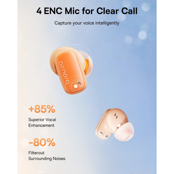Фото - Навушники вкладиші бездротові TWS Baseus AirNora 2 True Wireless Earphones Gradient Orange (NGTW320207)