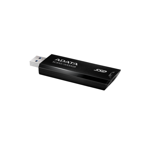 Фото - SSD-накопитель внешний ADATA SC610 2TB USB 3.2 550/500Mb/s Black (SC610-2000G-CBK/RD)