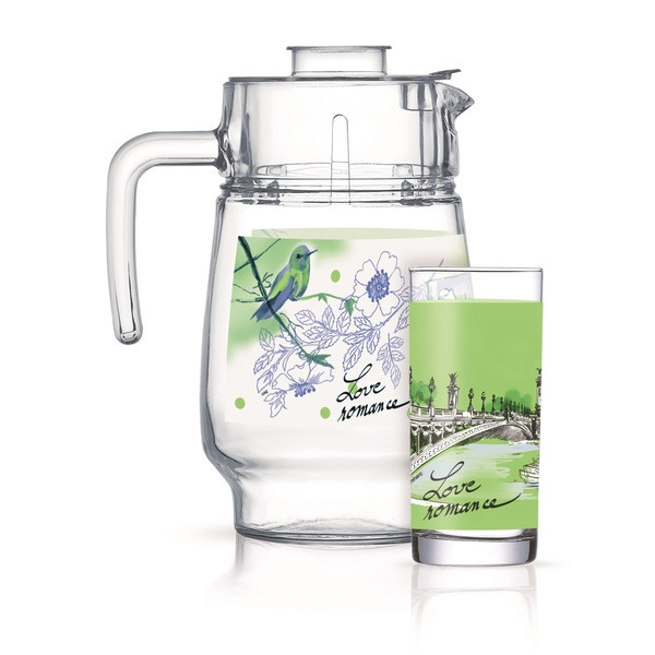 Фото - Набор для напитков Luminarc Love Romance Green 7 пр. (Q5668)