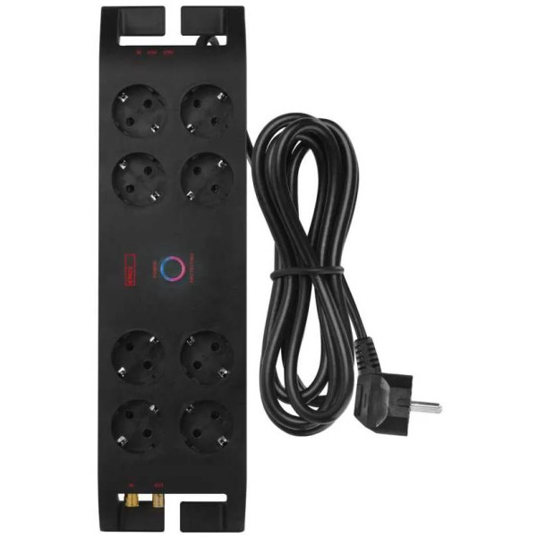 Фото - Мережевий фільтр EMOS P54252, 8 розетки, 3м. 16A 3680Вт чорний Фото - Мережевий фільтр EMOS P54252, 8 розетки, 3м. 16A 3680Вт чорний