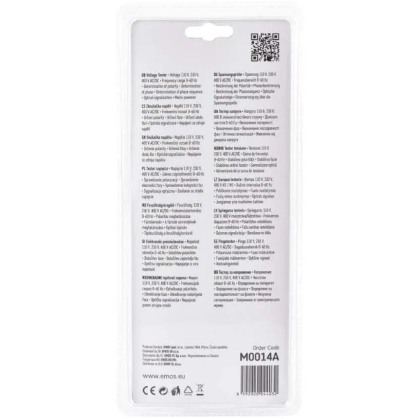 Фото - Індикатор напруги EMOS тестер M0014А з оптичним сигналом
