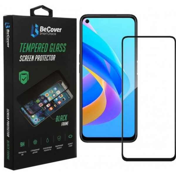 Фото - Захисне скло для смартфону BeCover for Oppo A76 Black (707604)