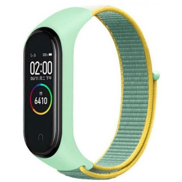 Фото - Ремінець для фітнес-браслету BeCover Nylon Style for Xiaomi Mi Smart Band 7 Green-Yellow (707660) Фото - Ремінець для фітнес-браслету BeCover Nylon Style for Xiaomi Mi Smart Band 7 Green-Yellow (707660)