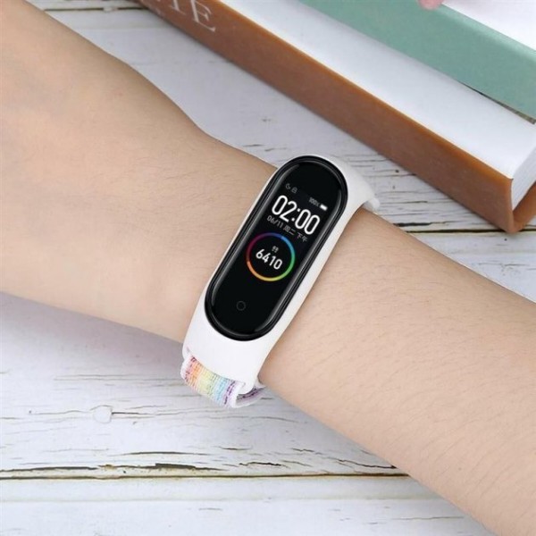 Фото - Ремінець для фітнес-браслету BeCover Nylon Style for Xiaomi Mi Smart Band 7 Rainbow (707668)