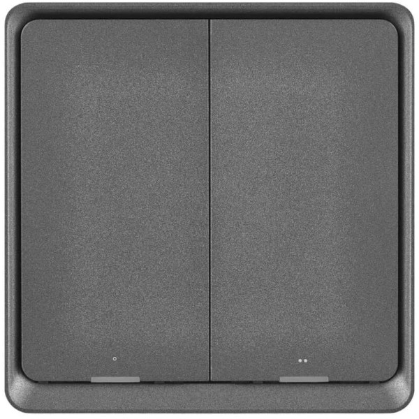 Фото - Беспроводной выключатель EMOS H5015 2 кнопки ZigBee 3.0 Черный