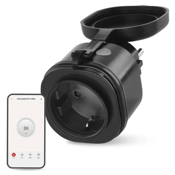 Фото - Розумна розетка EMOS вологозахищена WIFI P5532 GoSmart, IP44