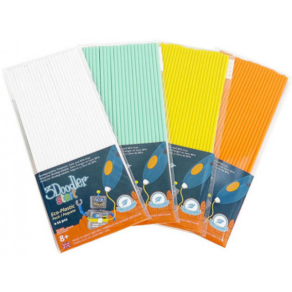 Фото - 3D-ручка 3Doodler Start  МЕГАКРЕАТИВ (192 стрижня, 8 шаблонів)