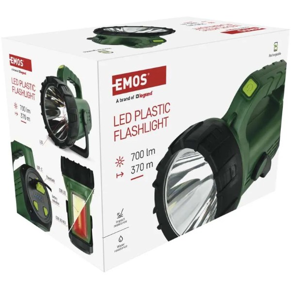 Фото - Ліхтар акумуляторний EMOS LED P2315 700Lm. 3600 mAh. ручн.пластик.
