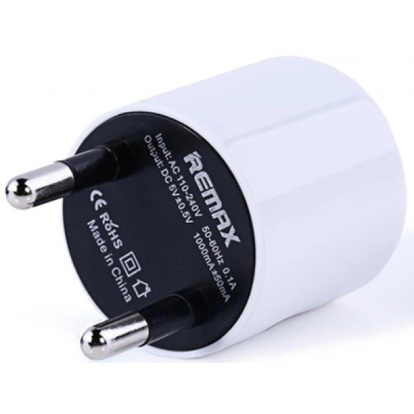 Фото - Мережевий зарядний пристрій Remax U1 RMT-5288 Drum EU 1USB 1А White (6954851226277)