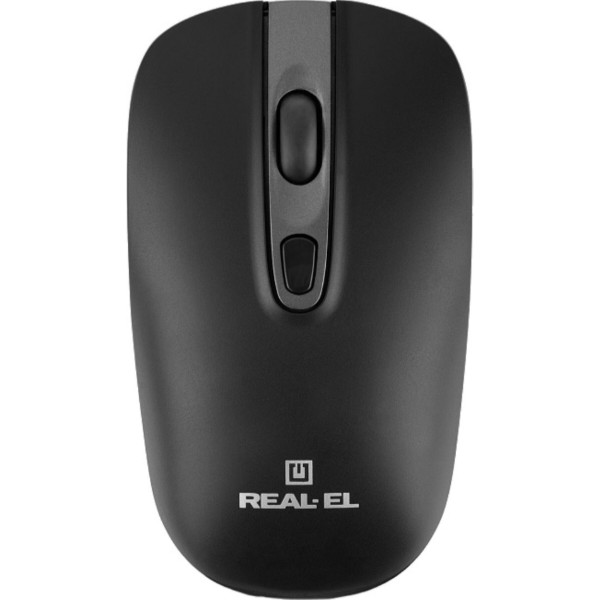 Фото - Мышь беспроводная REAL-EL RM-350W Black (EL123200043)