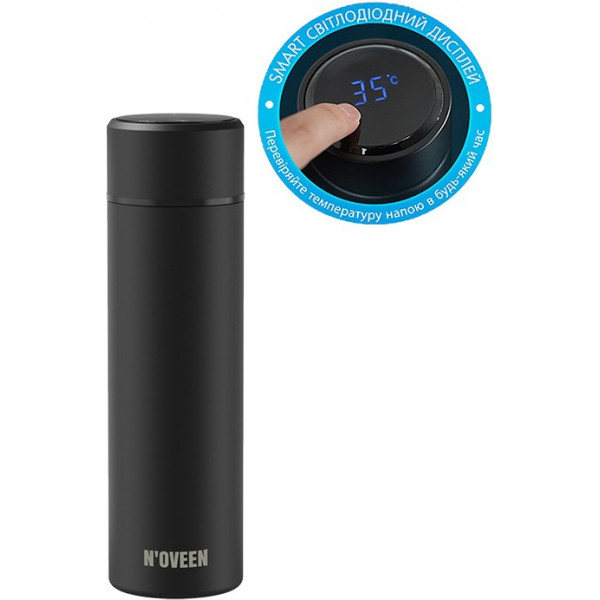 Фото - Термопляшка Noveen TB2110 Black 280 мл Фото - Термопляшка Noveen TB2110 Black 280 мл