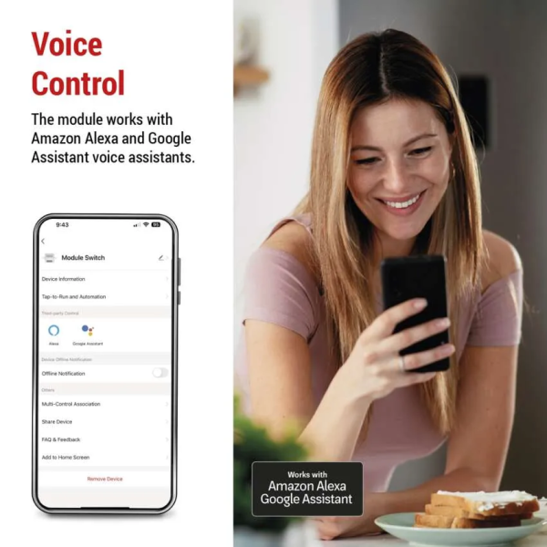 Фото - Релейний вимикач EMOS H5106 WIFI, 2-канальний