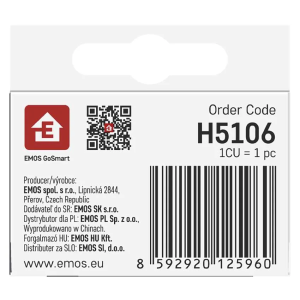 Фото - Релейний вимикач EMOS H5106 WIFI, 2-канальний