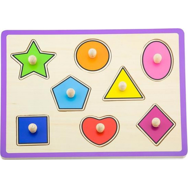 Фото - Сортер Viga Toys Рамка-вкладиш Форми (50015) Фото - Сортер Viga Toys Рамка-вкладиш Форми (50015)