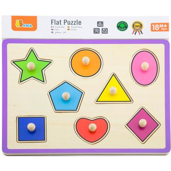 Фото - Сортер Viga Toys Рамка-вкладиш Форми (50015)