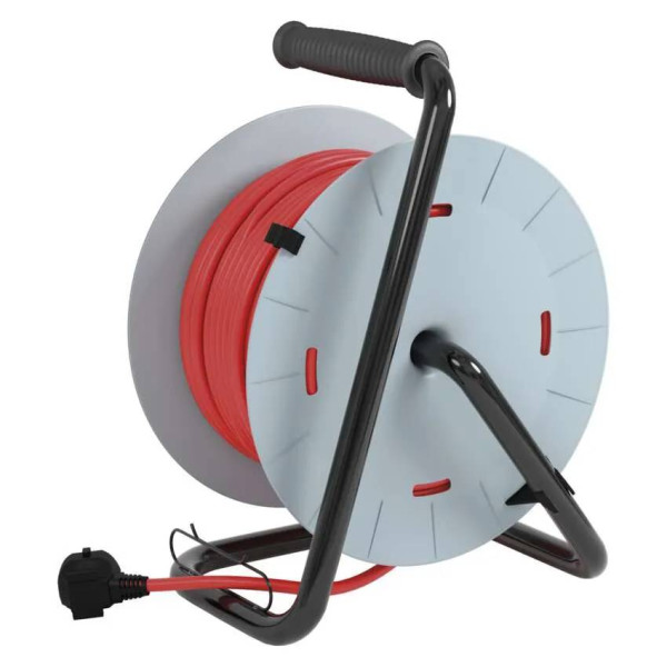 Фото - Удлинитель 220В EMOS на катушке P19427, 4 розетки, 25м, 1,5мм2