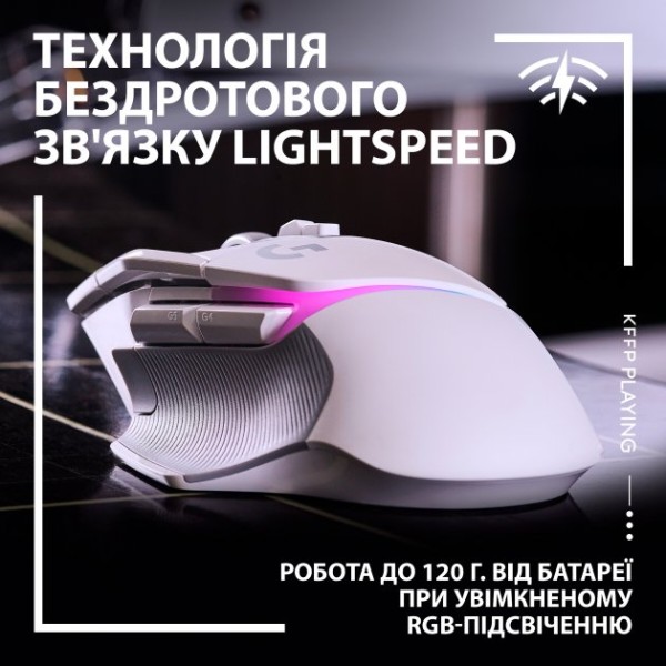 Фото - Миша бездротова ігрова Logitech G502 X Plus White (910-006171)