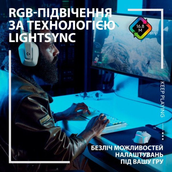 Фото - Миша бездротова ігрова Logitech G502 X Plus White (910-006171)