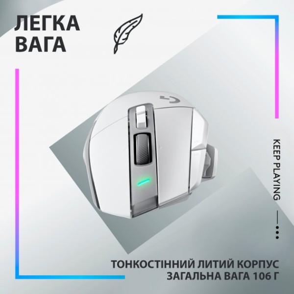 Фото - Миша бездротова ігрова Logitech G502 X Plus White (910-006171)