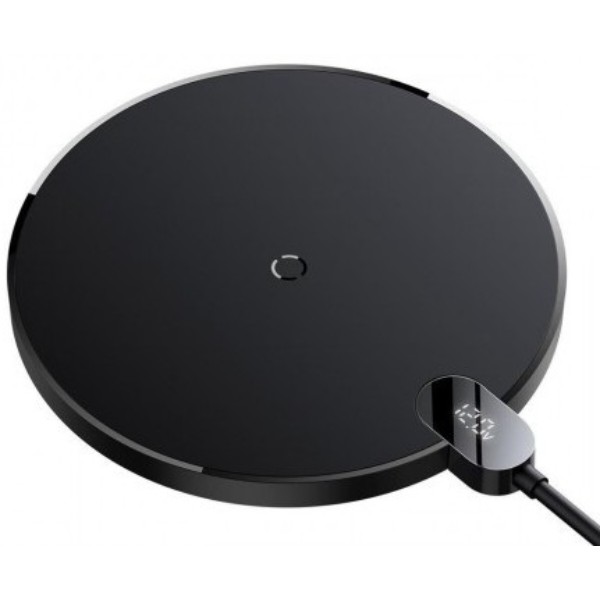 Фото - Бездротовий зарядний пристрій Baseus Digital LED Display Gen 2 Wireless Charger 15W Black (CCED000001)