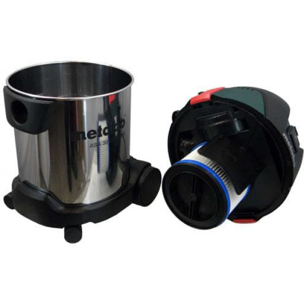 Фото - Пилосос для сухого прибирання з контейнером і мішком Metabo ASA 30 L PC Inox (602015000)