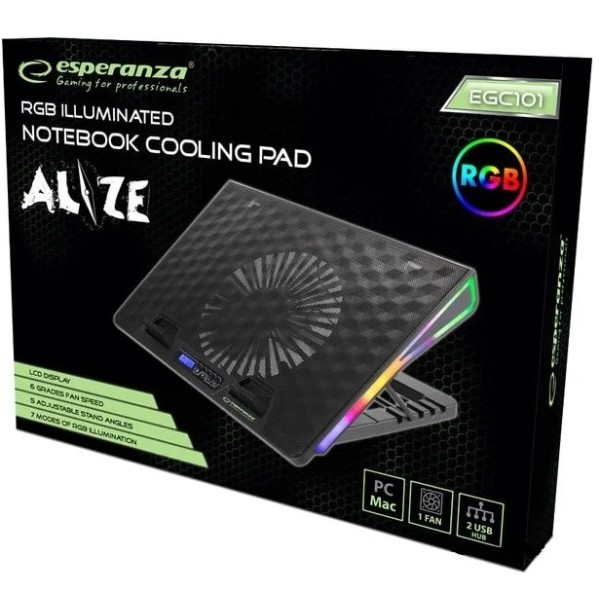 Фото - Подставка под ноутбук охлаждающая Esperanza EGC101 Alize Notebook Cooling Pad
