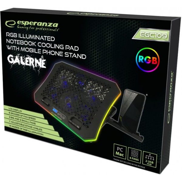 Фото - Подставка под ноутбук охлаждающая Esperanza EGC109 Galerne Notebook Cooling Pad