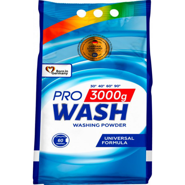 Фото - Стиральный порошок ProWash Универсальный 3000г Фото - Стиральный порошок ProWash Универсальный 3000г