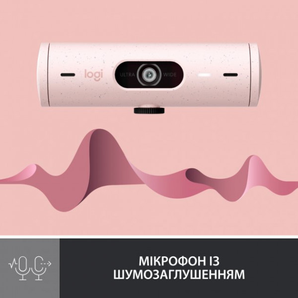 Фото - Веб-камера для комп'ютера Logitech Brio 500 Rose (960-001421)