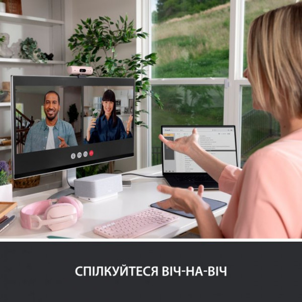Фото - Веб-камера для комп'ютера Logitech Brio 500 Rose (960-001421)