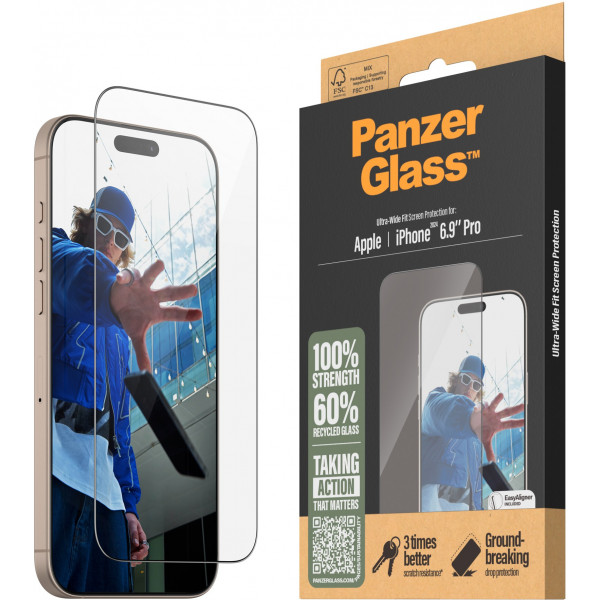 Фото - Захисне скло для смартфону PanzerGlass Screen Protector iPhone 16 Pro Max Ultra-Wide Fit (PG_2864)