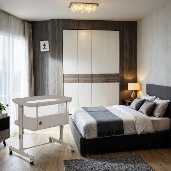 Фото - Ліжечко дитяче прямокутне Lionelo Aurora Beige Sand