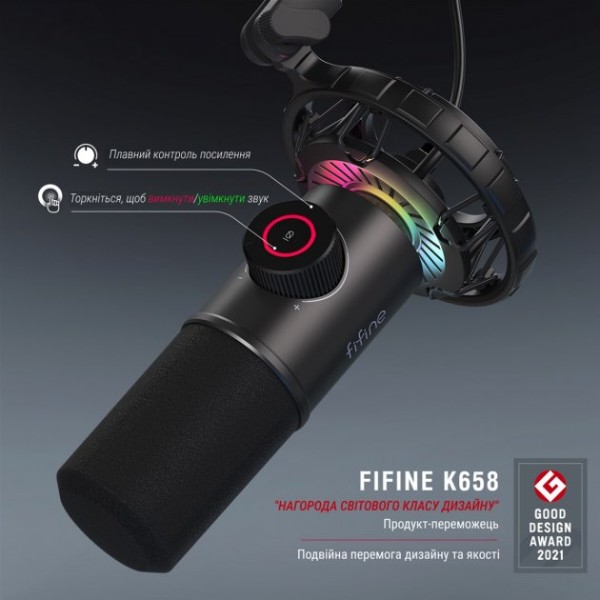 Фото - Мікрофон до комп'ютера Fifine K658
