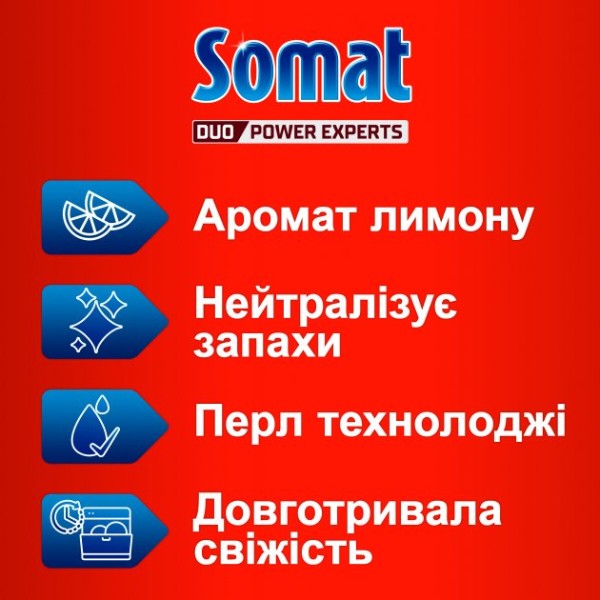 Фото - Освежитель для посудомоечных машин Somat Deo Duo-Pearls Lemon & Orange (9000101000436)
