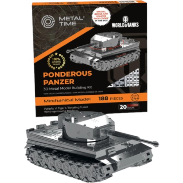 Фото - Металевий конструктор Metal Time Ponderous Panzer Heavy Tank (MT020)