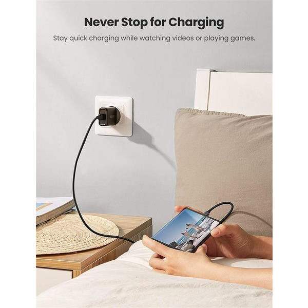 Фото - Мережевий зарядний пристрій UGREEN CD122 18W USB QC 3.0 Charger Black (70273)