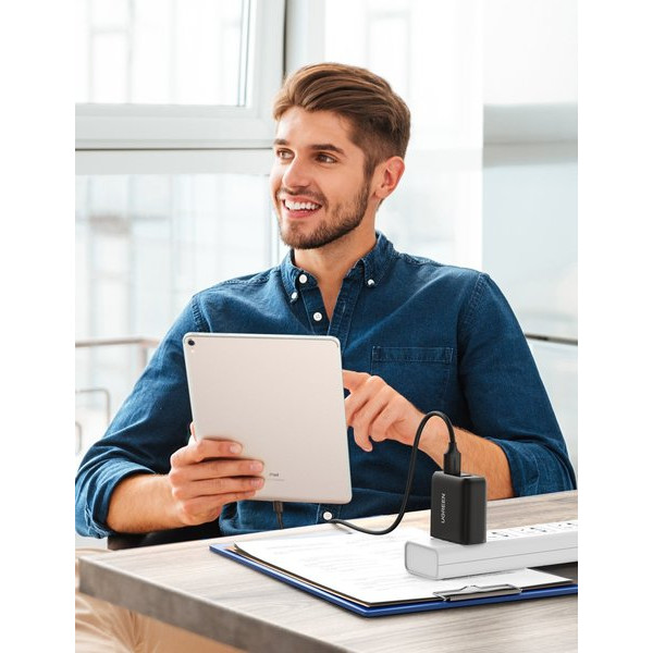 Фото - Мережевий зарядний пристрій UGREEN CD161 36W 2xUSB QC 3.0 Charger Black (10216)
